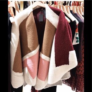 🔥BIG DEAL🔥Maje color block wool cape